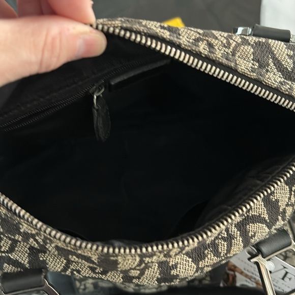 DIOR VNTG 1990'S TROTTER CANVAS/LEATHER MINI BOSTON BAG W DIOR LOCK AND KEY! - Picture 6 of 7